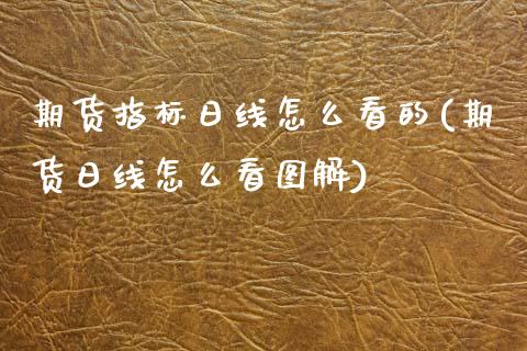 期货指标日线怎么看的(期货日线怎么看图解)_https://m.sdyuehang.cn_恒指直播_第1张