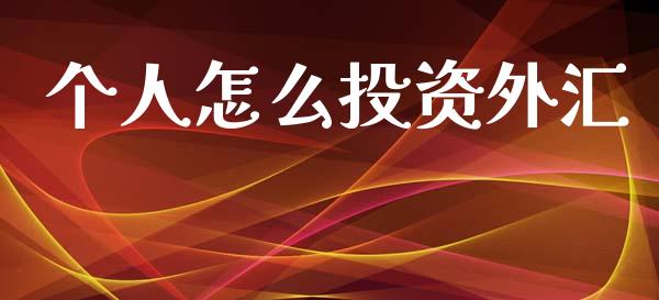 个人怎么投资外汇_https://m.sdyuehang.cn_恒指直播_第1张