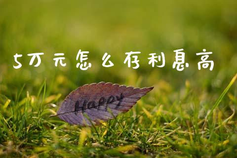 5万元怎么存利息高_https://m.sdyuehang.cn_恒指直播_第1张