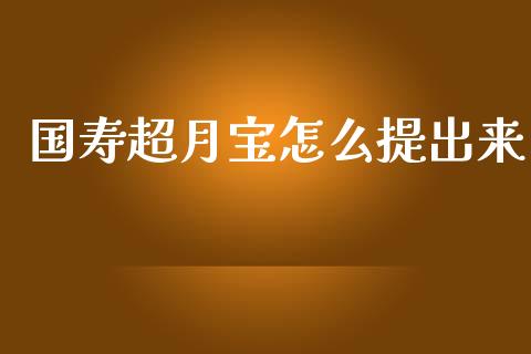 国寿超月宝怎么提出来_https://m.sdyuehang.cn_恒指直播_第1张