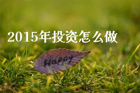 2015年投资怎么做_https://m.sdyuehang.cn_恒指直播_第1张