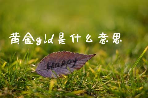 黄金gld是什么意思_https://m.sdyuehang.cn_国际期货恒指直播间_第1张