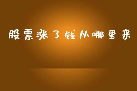 股票涨了钱从哪里来_https://m.sdyuehang.cn_纳指直播喊单_第1张