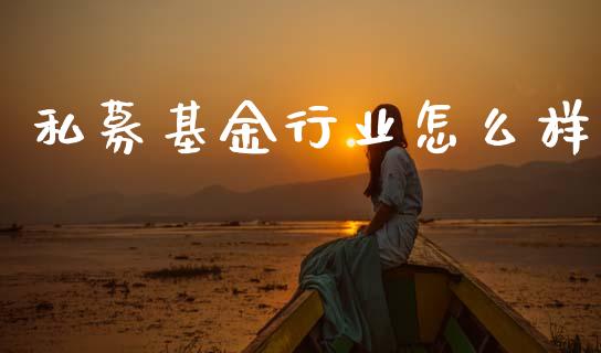 私募基金行业怎么样_https://m.sdyuehang.cn_恒指直播_第1张