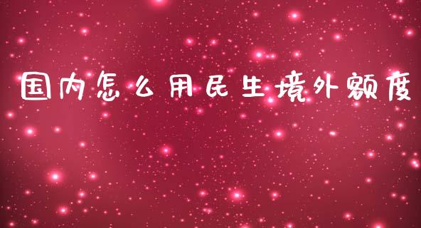 国内怎么用民生境外额度_https://m.sdyuehang.cn_纳指直播喊单_第1张