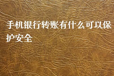 手机银行转账有什么可以保护安全_https://m.sdyuehang.cn_恒指直播_第1张