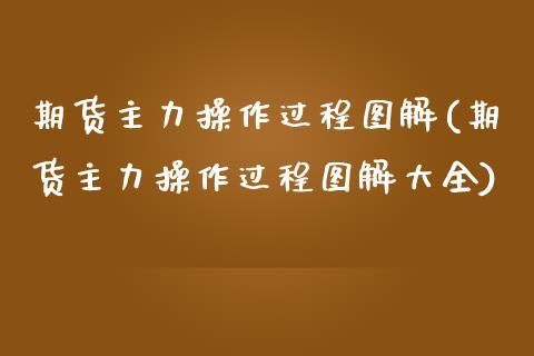 期货主力操作过程图解(期货主力操作过程图解大全)_https://m.sdyuehang.cn_纳指直播喊单_第1张