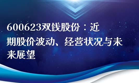 600623双钱股份：近期股价波动、经营状况与未来展望_https://m.sdyuehang.cn_德指直播室_第1张