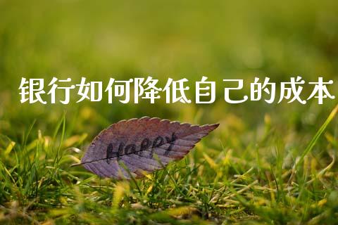 银行如何降低自己的成本_https://m.sdyuehang.cn_恒指直播_第1张