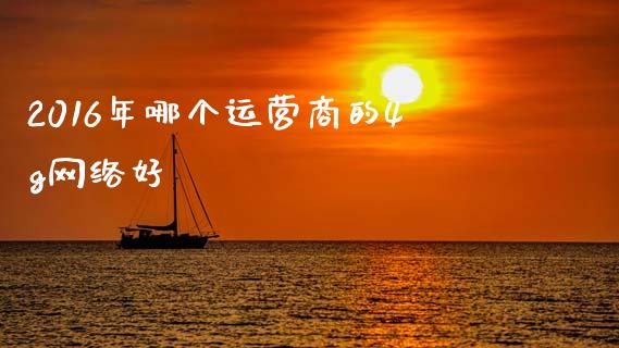 2016年哪个运营商的4g网络好_https://m.sdyuehang.cn_国际期货恒指直播间_第1张