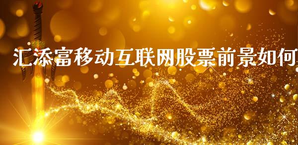 汇添富移动互联网股票前景如何_https://m.sdyuehang.cn_恒指直播_第1张