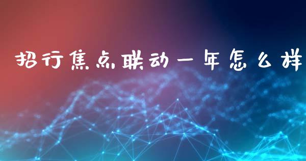 招行焦点联动一年怎么样_https://m.sdyuehang.cn_恒指直播_第1张