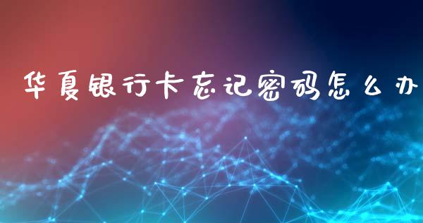 华夏银行卡忘记密码怎么办_https://m.sdyuehang.cn_恒指直播_第1张