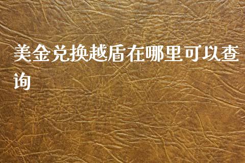 美金兑换越盾在哪里可以查询_https://m.sdyuehang.cn_国际期货恒指直播间_第1张