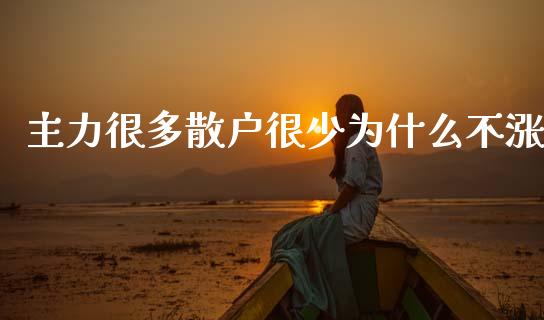 主力很多散户很少为什么不涨_https://m.sdyuehang.cn_纳指直播喊单_第1张