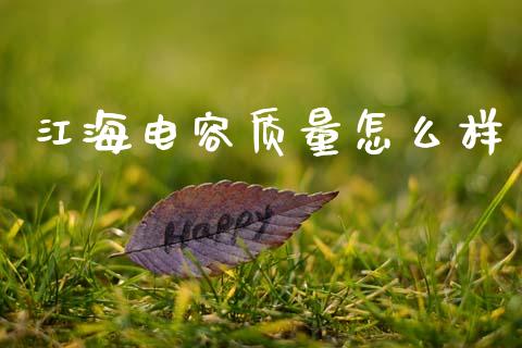 江海电容质量怎么样_https://m.sdyuehang.cn_恒指直播_第1张