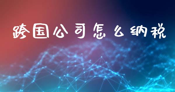 跨国公司怎么纳税_https://m.sdyuehang.cn_国际期货恒指直播间_第1张