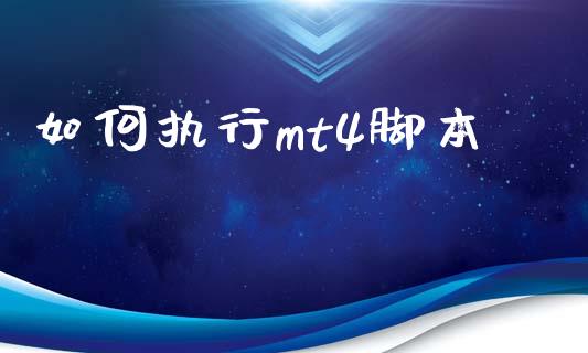 如何执行mt4脚本_https://m.sdyuehang.cn_纳指直播喊单_第1张