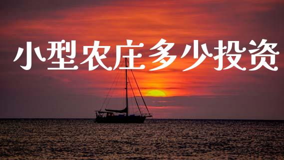 小型农庄多少投资_https://m.sdyuehang.cn_恒指直播_第1张