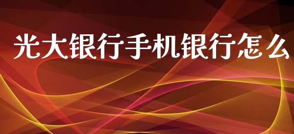 光大银行手机银行怎么_https://m.sdyuehang.cn_恒指直播_第1张
