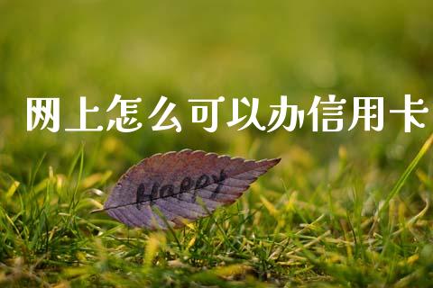 网上怎么可以办信用卡_https://m.sdyuehang.cn_国际期货恒指直播间_第1张