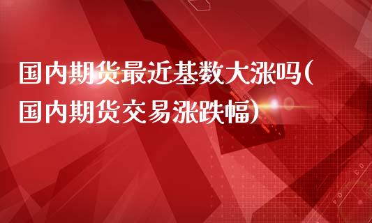 国内期货最近基数大涨吗(国内期货交易涨跌幅)_https://m.sdyuehang.cn_国际期货恒指直播间_第1张