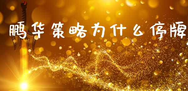 鹏华策略为什么停牌_https://m.sdyuehang.cn_德指直播室_第1张