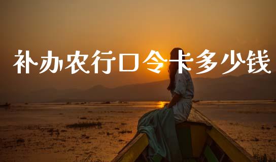 补办农行口令卡多少钱_https://m.sdyuehang.cn_纳指直播喊单_第1张