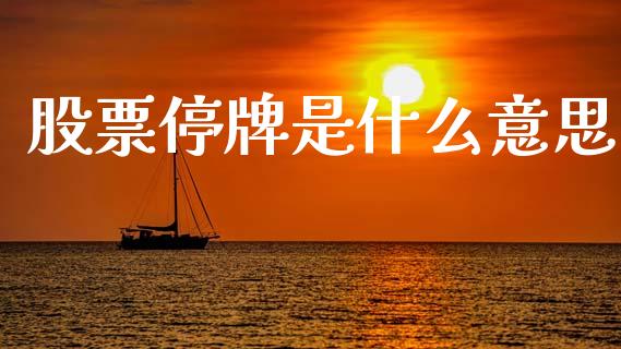 股票停牌是什么意思_https://m.sdyuehang.cn_国际期货恒指直播间_第1张