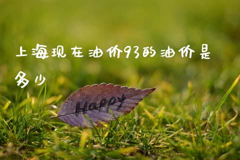 上海现在油价93的油价是多少_https://m.sdyuehang.cn_德指直播室_第1张
