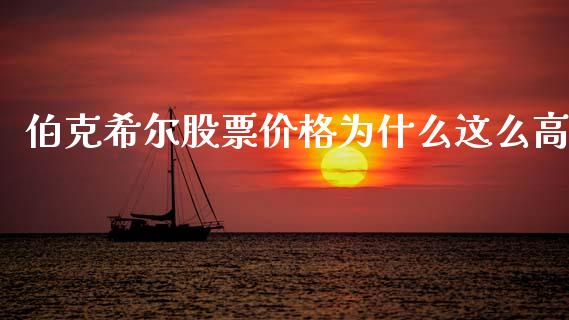 伯克希尔股票价格为什么这么高_https://m.sdyuehang.cn_恒指直播_第1张