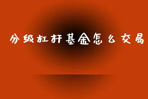 分级杠杆基金怎么交易_https://m.sdyuehang.cn_纳指直播喊单_第1张