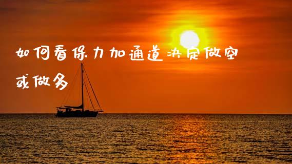 如何看保力加通道决定做空或做多_https://m.sdyuehang.cn_德指直播室_第1张