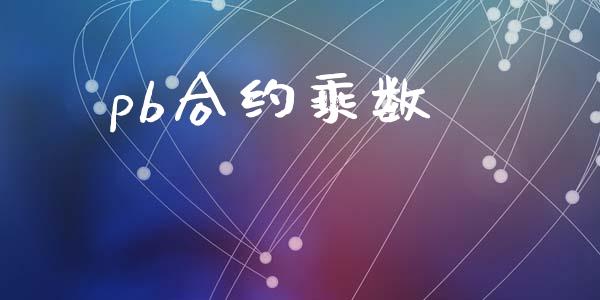 pb合约乘数_https://m.sdyuehang.cn_恒指直播_第1张