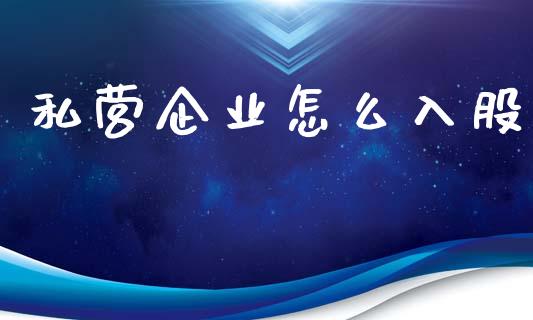 私营企业怎么入股_https://m.sdyuehang.cn_德指直播室_第1张