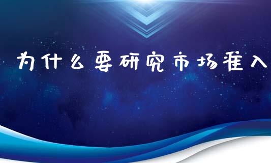 为什么要研究市场准入_https://m.sdyuehang.cn_恒指直播_第1张