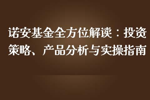 诺安基金全方位解读：投资策略、产品分析与实操指南_https://m.sdyuehang.cn_恒指直播_第1张