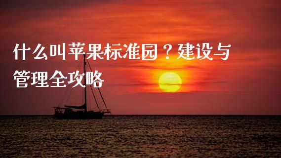 什么叫苹果标准园？建设与管理全攻略_https://m.sdyuehang.cn_德指直播室_第1张