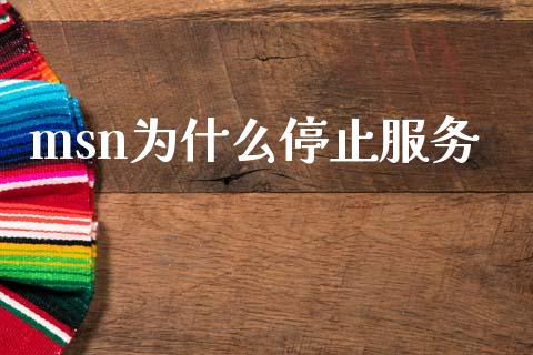 msn为什么停止服务_https://m.sdyuehang.cn_纳指直播喊单_第1张