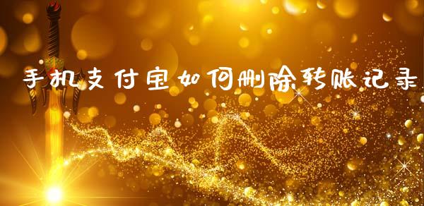 手机支付宝如何删除转账记录_https://m.sdyuehang.cn_国际期货恒指直播间_第1张