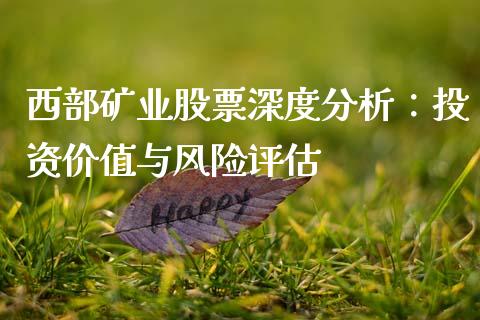 西部矿业股票深度分析：投资价值与风险评估_https://m.sdyuehang.cn_德指直播室_第1张