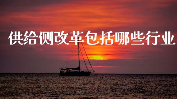供给侧改革包括哪些行业_https://m.sdyuehang.cn_国际期货恒指直播间_第1张