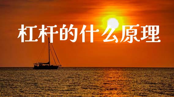 杠杆的什么原理_https://m.sdyuehang.cn_纳指直播喊单_第1张